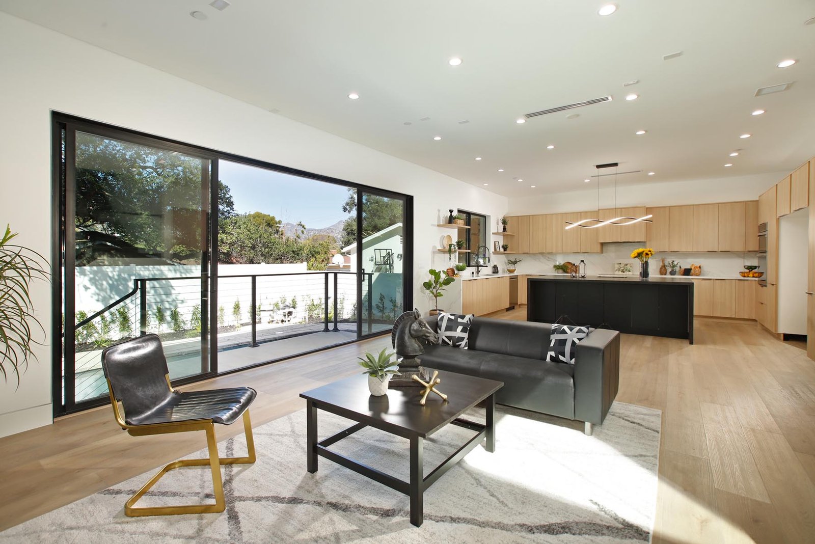 Modern Sunland living and kitchen area prepared and presented for market